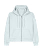 Organic Dropped Shoulder Zipped Hoodie: Womens