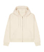 Organic Dropped Shoulder Zipped Hoodie: Womens