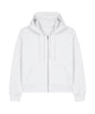 Organic Dropped Shoulder Zipped Hoodie: Womens