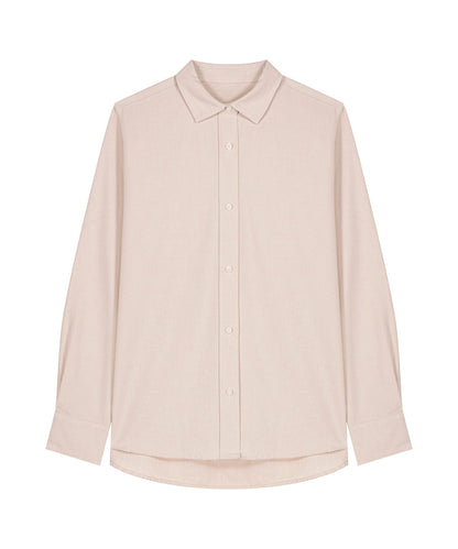 Organic Cotton Oxford Long Sleeve Shirt: Womens