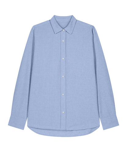 Organic Cotton Oxford Long Sleeve Shirt: Womens