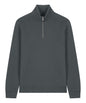 Organic Zip Neck Sweatshirt: Unisex