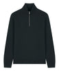 Organic Zip Neck Sweatshirt: Unisex