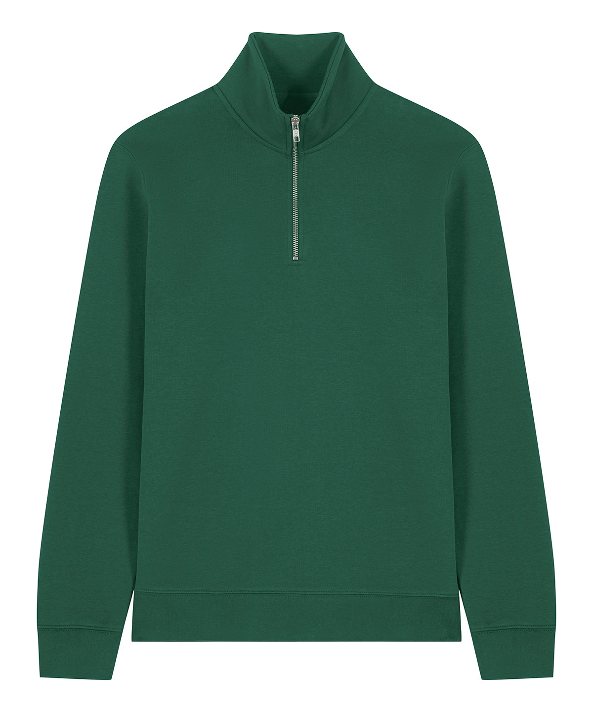 Organic Zip Neck Sweatshirt: Unisex