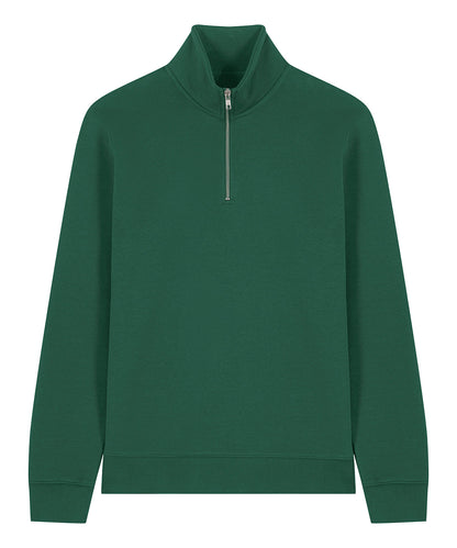 Organic Zip Neck Sweatshirt: Unisex