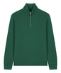 Organic Zip Neck Sweatshirt: Unisex