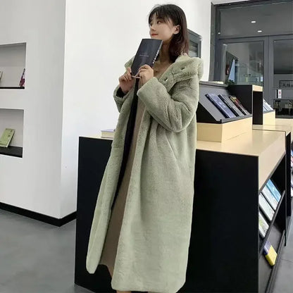 Women's Faux Fur Maxi Thick Autumn Luxury Winter Coat