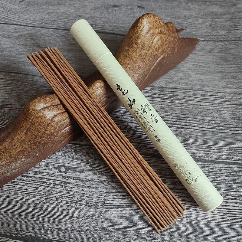 Y 40Pcs Natural Sandalwood Incense Sticks Home Incense Stick Aroma Blessing Ceremony Pray Buddha Incense Lavender Green Tea Rose
