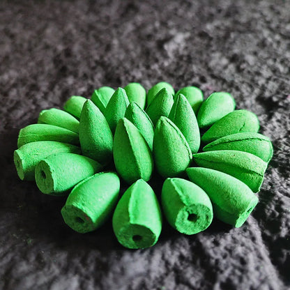 20 pcs Natural Indian Cone Insence Lavender Waterfall Reflux Tower Incense for Backflow Burner Home Tea Room Hotel Fragrance