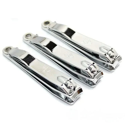 Ouriner Nail Clippers Stainless Steel Sharpest Nail Cutter Duty Curved Edge for Adult Men Women Swing Out Nail Cleaner/File