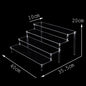 Acrylic Riser Display Stand Perfume Organizer Shelves for Amiibo Funko Figures Toys Cupcake Desserts Collection Cosmetic Jewelry