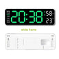 Digital LED Alarm Clock with Calendar,Temperature and Humidity. Acrylic or