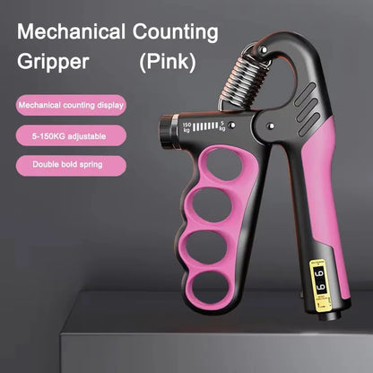 Adjustable Hand Gripper 5-100kg - Grip Strength Trainer for Gym Fitness Muscle Recovery Exercise