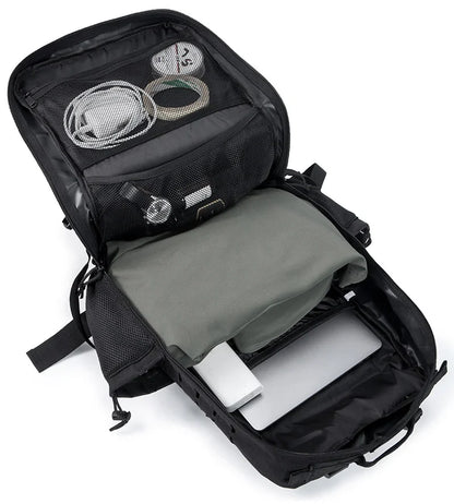 QT&QY 50L Tactical Backpack survival Bag Hunting MOLLE Backpack GYM For Men EDC Outdoor Hiking Rucksack Witch Bottle Holder