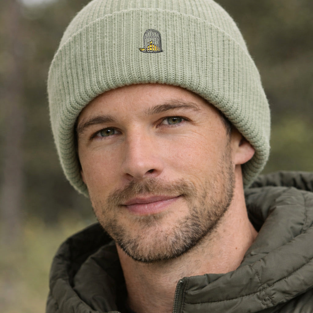 Alpine Beanie — Pastel Green