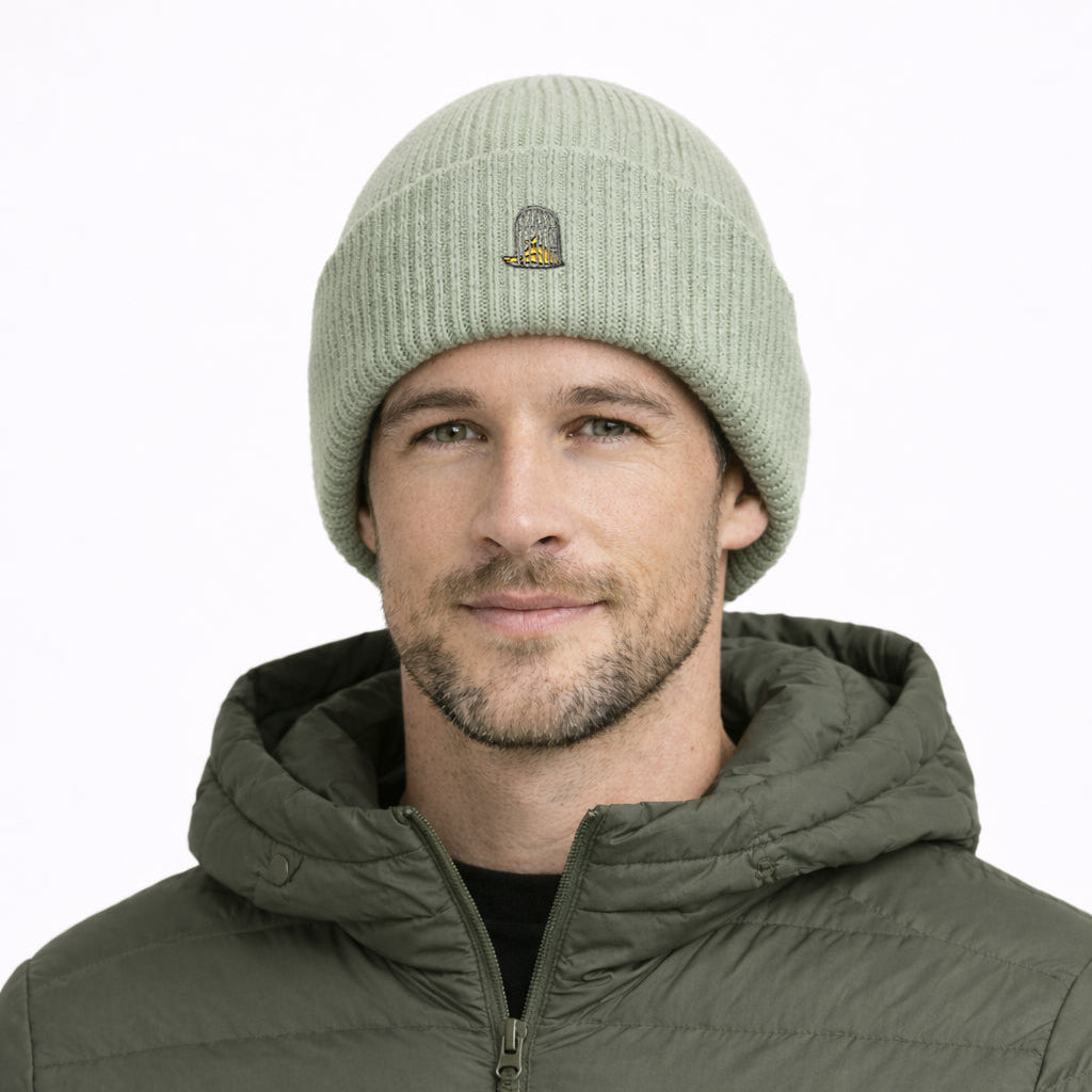 Alpine Beanie — Pastel Green