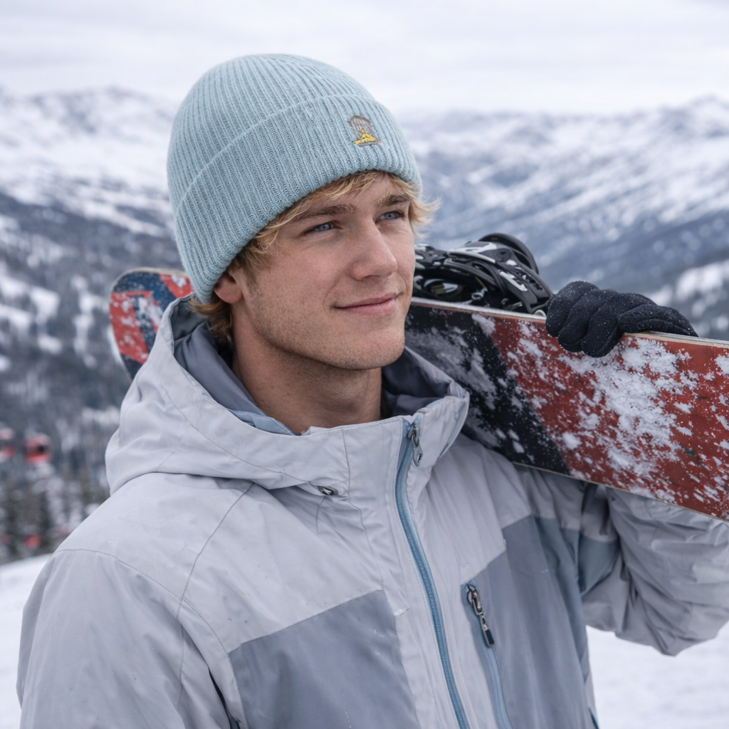 Drift Beanie — Pastel Blue