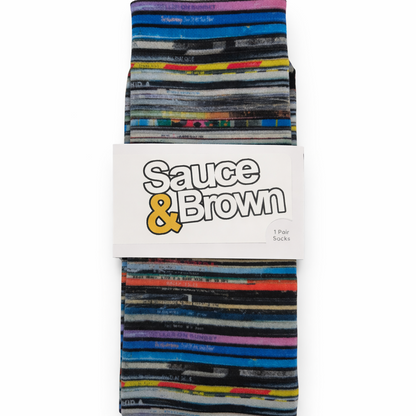 Desert Island Striped Socks — Multi