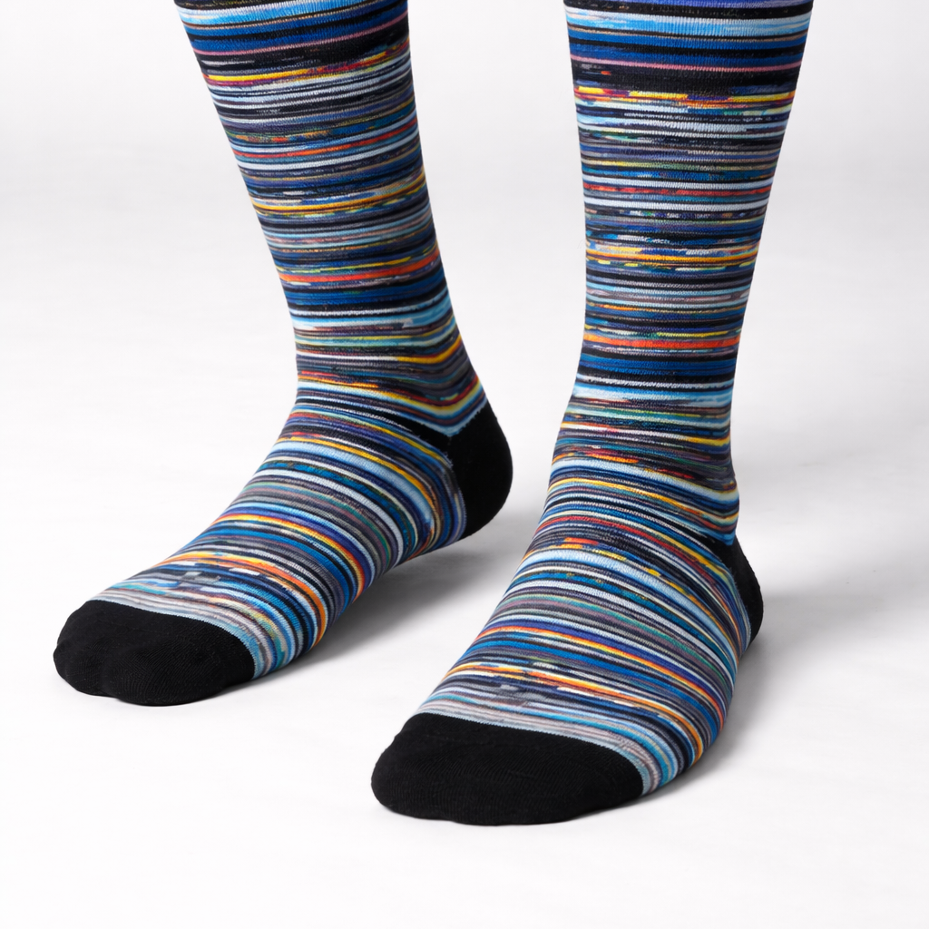 Desert Island Striped Socks — Multi