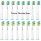 16/20PCS Brush Head nozzles for Oral B Electric Toothbrush Replacement Head Refill Sensitive Floss Cross Action for Oralb