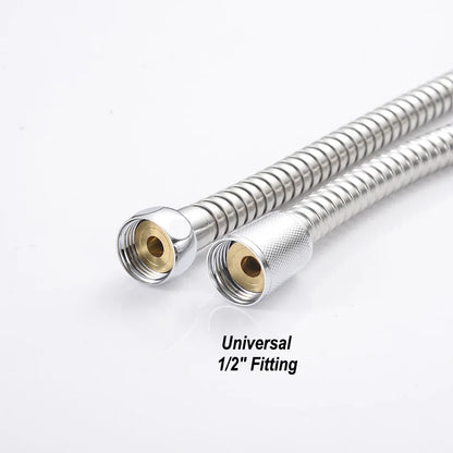 Stainless Steel Shower Hose 5M Long Bathroom Shower Water Hose Extension Plumbing Pipe Pulling Tube Bathroom Accessories