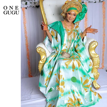 Perfumed First Quality African Dashiki Basin Dress Unique Cuff Design Nigerian Print Bazin RicheWedding Party Boubou Robe