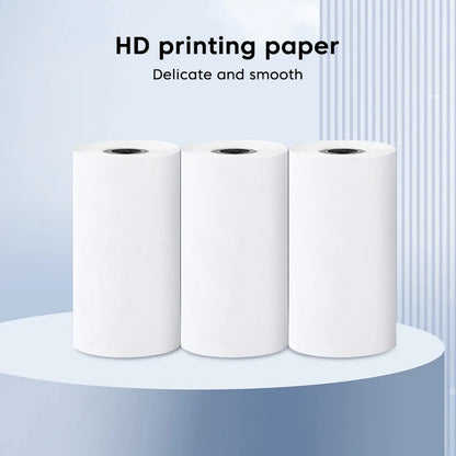 57*25mm Thermal Paper Label Sticker Self-adhesive HD Color Rolls Paper For Mini Printer Instant Print Kids Camera Photo Paper