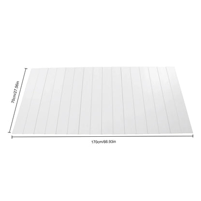 Bathtub Cover Foldable Board Waterproof Dustproof Bathtub Tray Insulation PVC Durable Panel for Home Bathroom Spa 75 x 170 cm