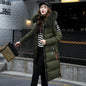 Women's Long down Hooded Jacket