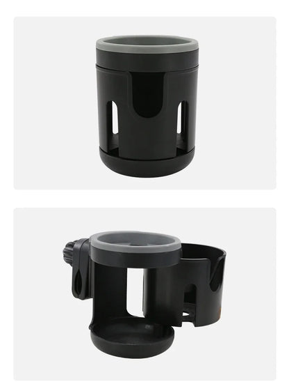 Stroller Cup Holder Phone Support Milk Bottle Drink Cup Holder Conversion 2 Cups for Universal Pram Baby Stroller Accessories