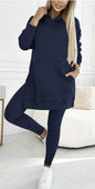 Women's Two Pieces Set Hooded Tracksuit Set