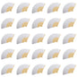 100-1PCS Hand Held Paper Fans Blank White Bamboo Folding Fans for Wedding Gift Party Dance DIY Decoration Personalised Fan