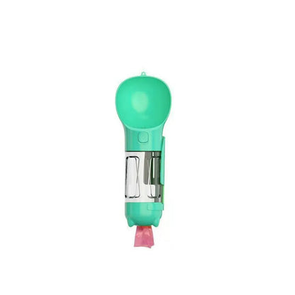 300/500ml Pet Water Food Dispenser 3 in 1 with Trash Bag Box and Shovel Pet Dog Water Bottle Leak Proof Dog Food Feeder