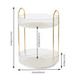 360 Degree Rotating Makeup Organizer Light Luxury Skincare Holder Rack Versatile Space-Saving for Dressing Table Washing Table