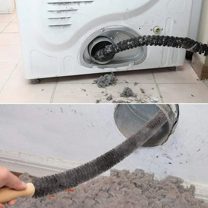 Flexible Long Pipeline Cleaning Brush Reusable Pipework Brush with Handle Dryer Vent Cleaning Kit for Bathroom Toilet Kitchen