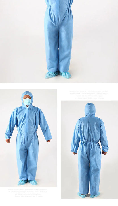 Disposable Breathable Dustproof Water Oil Resist Work Safety Clothing Anti Dust Spary Painting Decorating Labour Overall Suit