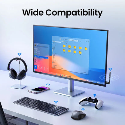 USB Bluetooth 5.3 5.4 Adapter 120M Dongle for PC Wireless Mouse Keyboard Music Audio Receiver Transmitter Bluetooth