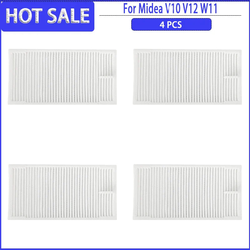Main Side Brush HEPA Filter Mops Colth Dust Bag For Midea V10 V12 W11Robotic Vacuum Cleaner Accessories