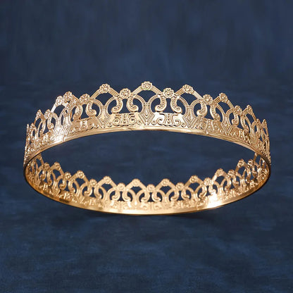 Retro Court Royal Crowns Queen King Pageant Prom Tiara Diadem Hair Ornaments