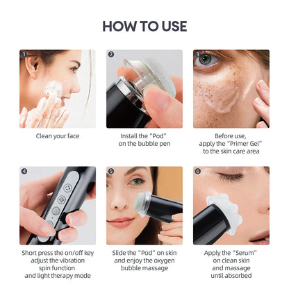 Glam Pod For Aqua Facial Machine CO2 Pods For Bubble Facial Beauty Machine Revive Pods co2 Capsule Gels Facial SPA Skin Clean