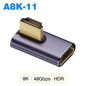 UGOURD HDMI2.1 Cable Adapter mini micro hdmi to HDMI 2.1 Converter 48Gpbs 8K60HZ 4K120HZ for HDTV Projector PS4 PS5 Laptop PC