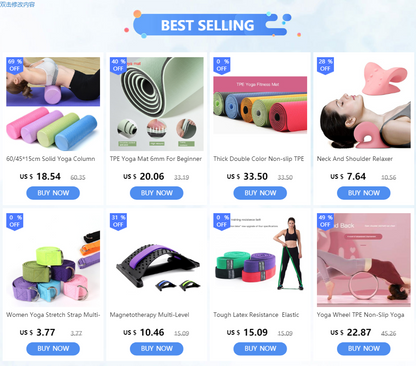 Yoga  Column Gym Pilates Foam Roller, Foam roller - deep tissue massage, back pain relief muscle relaxation roller