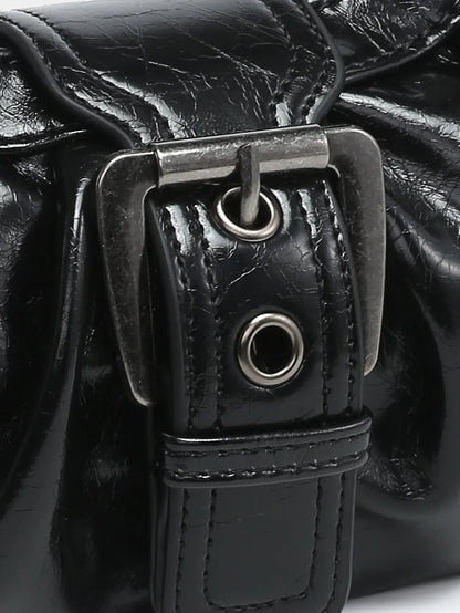 Hot Selling Maillard-Style Retro Small Bag Spicy Girl Y2K Wasteland-style Vintage Leather Shoulder Armpit Bag 2025