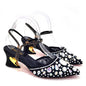 Italian Design Three-Dimensional Women's Bags And Ladies Heel Shoes