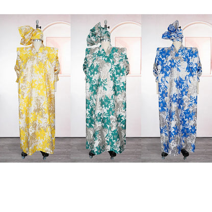 H&D African dresses for woman Plus Size Kaftan Dress Wedding Party Djellaba 2026 New Gown Turkey Dress dashiki African clothes