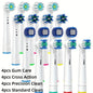 16/20PCS Brush Head nozzles for Oral B Electric Toothbrush Replacement Head Refill Sensitive Floss Cross Action for Oralb
