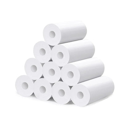 Kids Camera Instant Print Refill for Kids Instant Camera Thermal Printing BPA Free,57x25mm White Non-Adhesive Photo Print Rolls