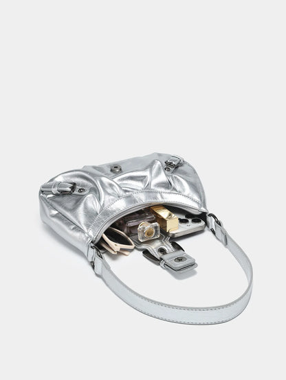 Hot Selling Maillard-Style Retro Small Bag Spicy Girl Y2K Wasteland-style Vintage Leather Shoulder Armpit Bag 2025