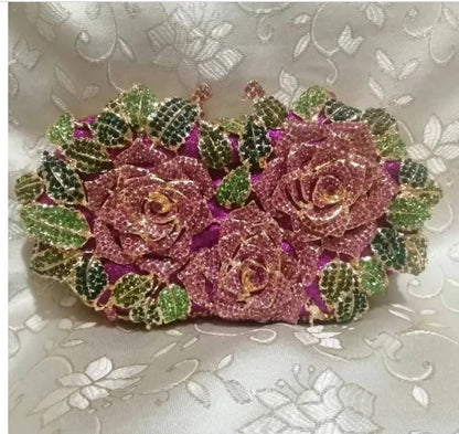 Women's Crystal Clutches Cocktail Purse