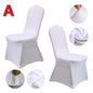 New 10-1PC White Wedding Chair Cover Spandex Stretch Slipcover Restaurant Banquet Hotel Dining Party Universal Chair Cover Decor